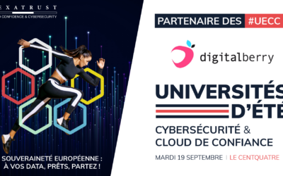 Digitalberry sera présent aux Universités d’été de la Cybersécurité et du Cloud de confiance d’Hexatrust